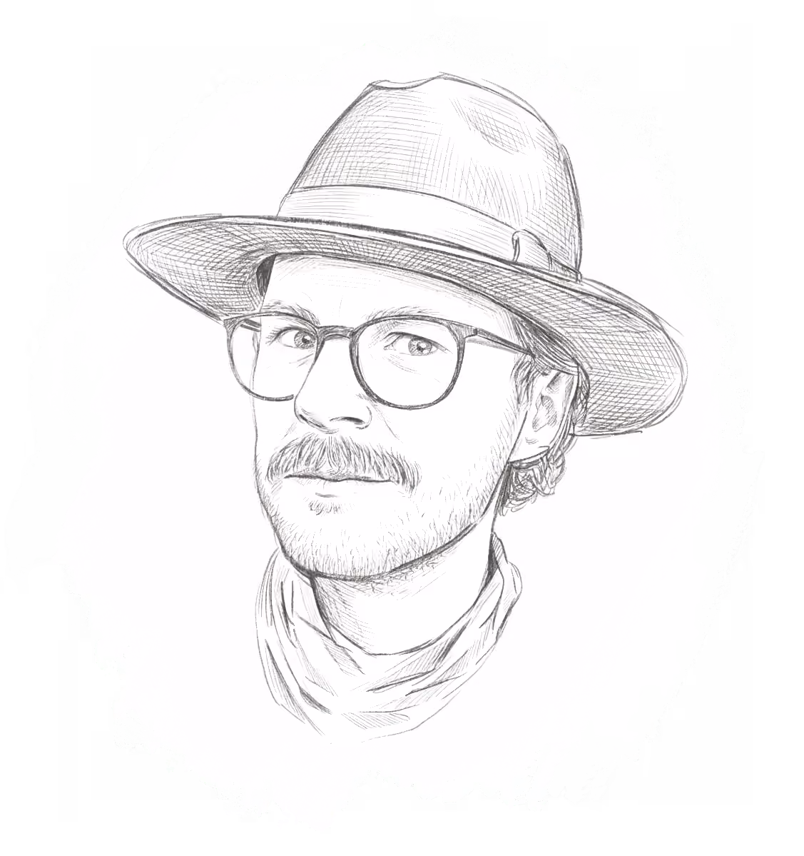Portrait illustration of Mark, Neet Garden Care's gardener